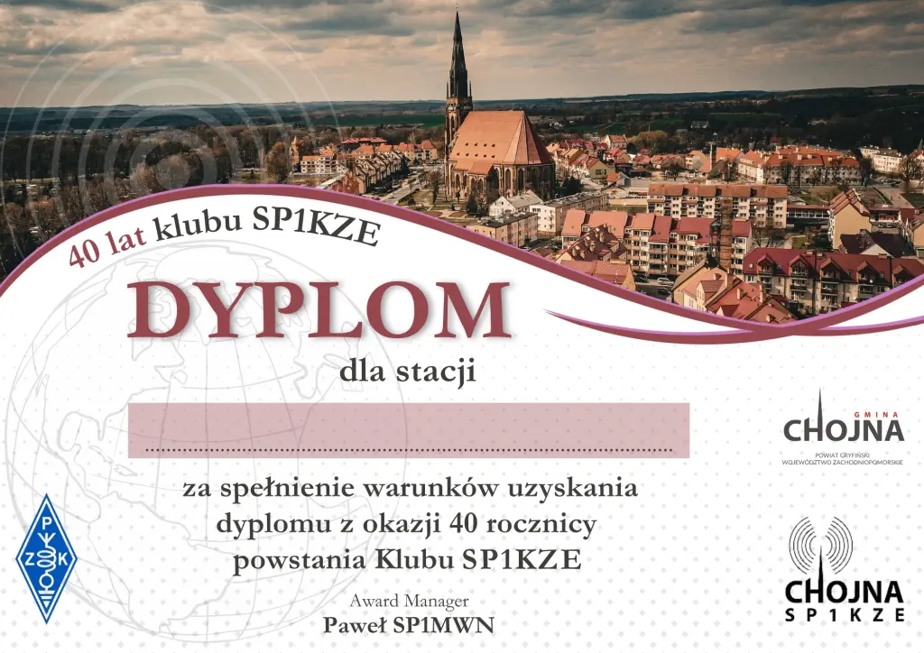  Dyplom 40 lat klubu
